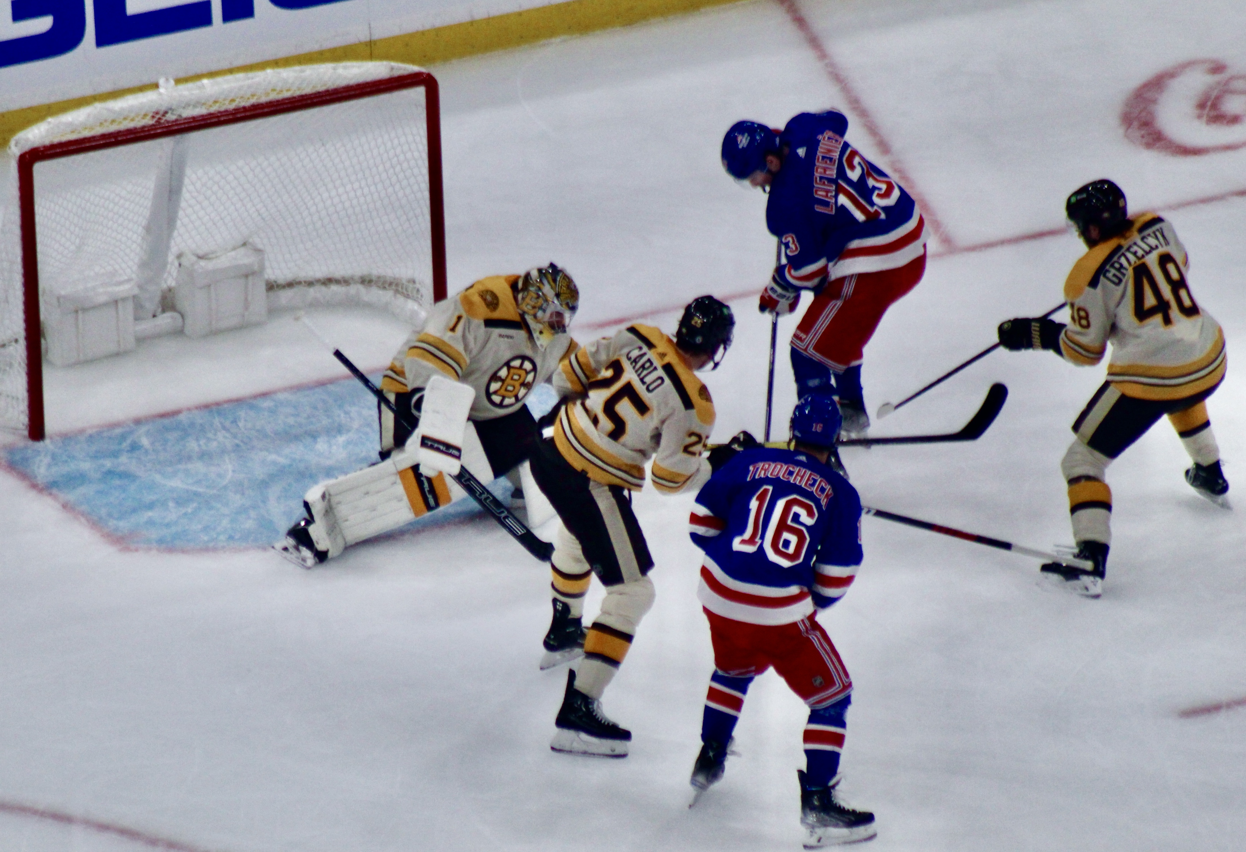 Bruins Fall to Rangers 2-1 in OT